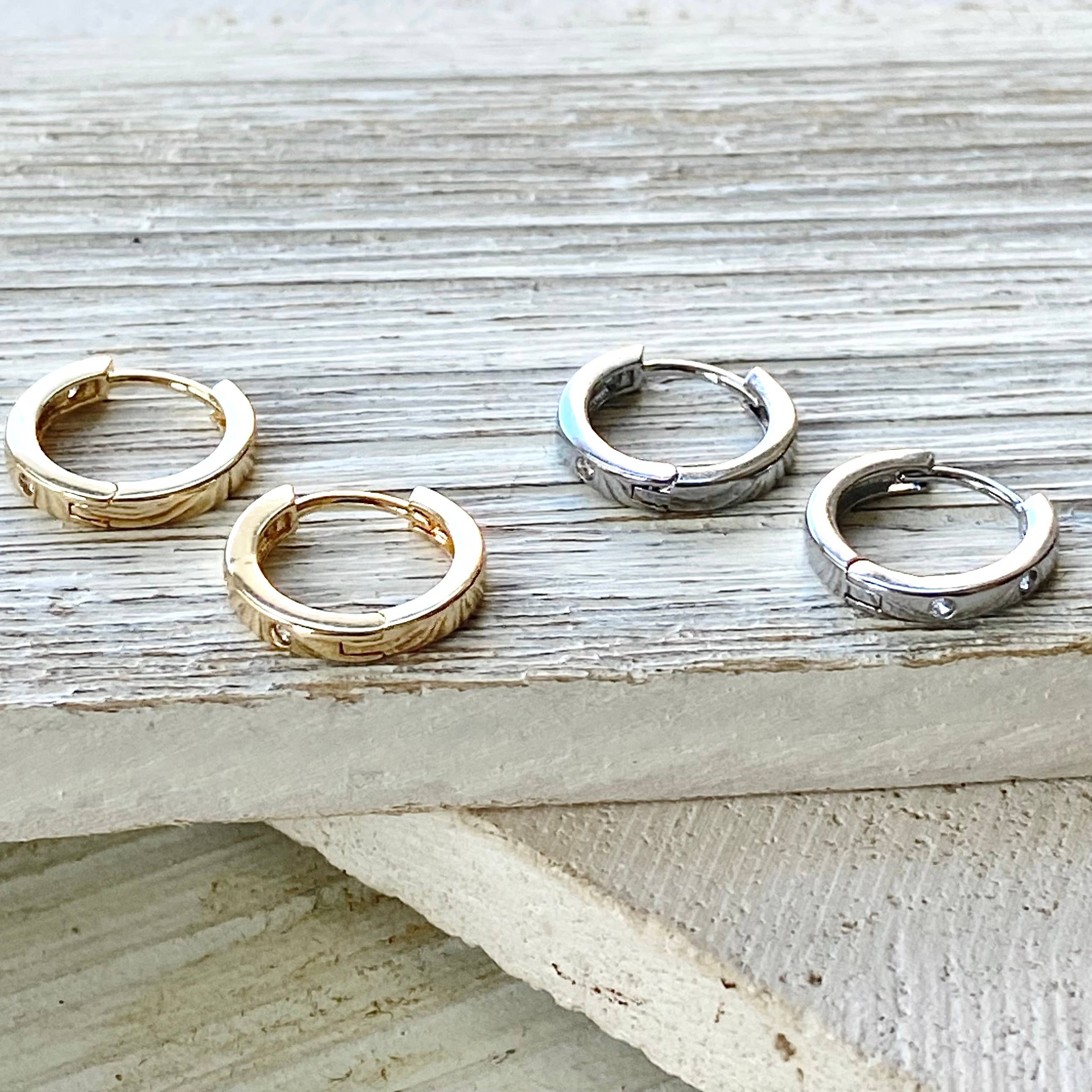 Huggie hoop earrings minimalist, simple jewelry