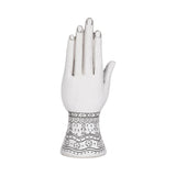 White 10 in. Resin Tattoo Hand Sculpture