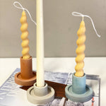 The Round Taper Candle Holder set of 2