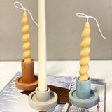 The Round Taper Candle Holder set of 2