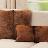 Goat Fur Pillow - Poly Filled