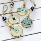 Evil Eye Wall Hanging, Gold Evil Eye Wall Decor, Protection