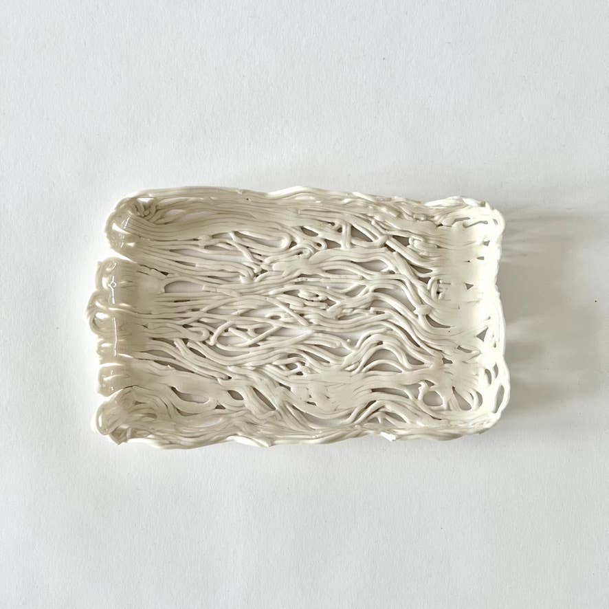 Porcelain Lace Tray III