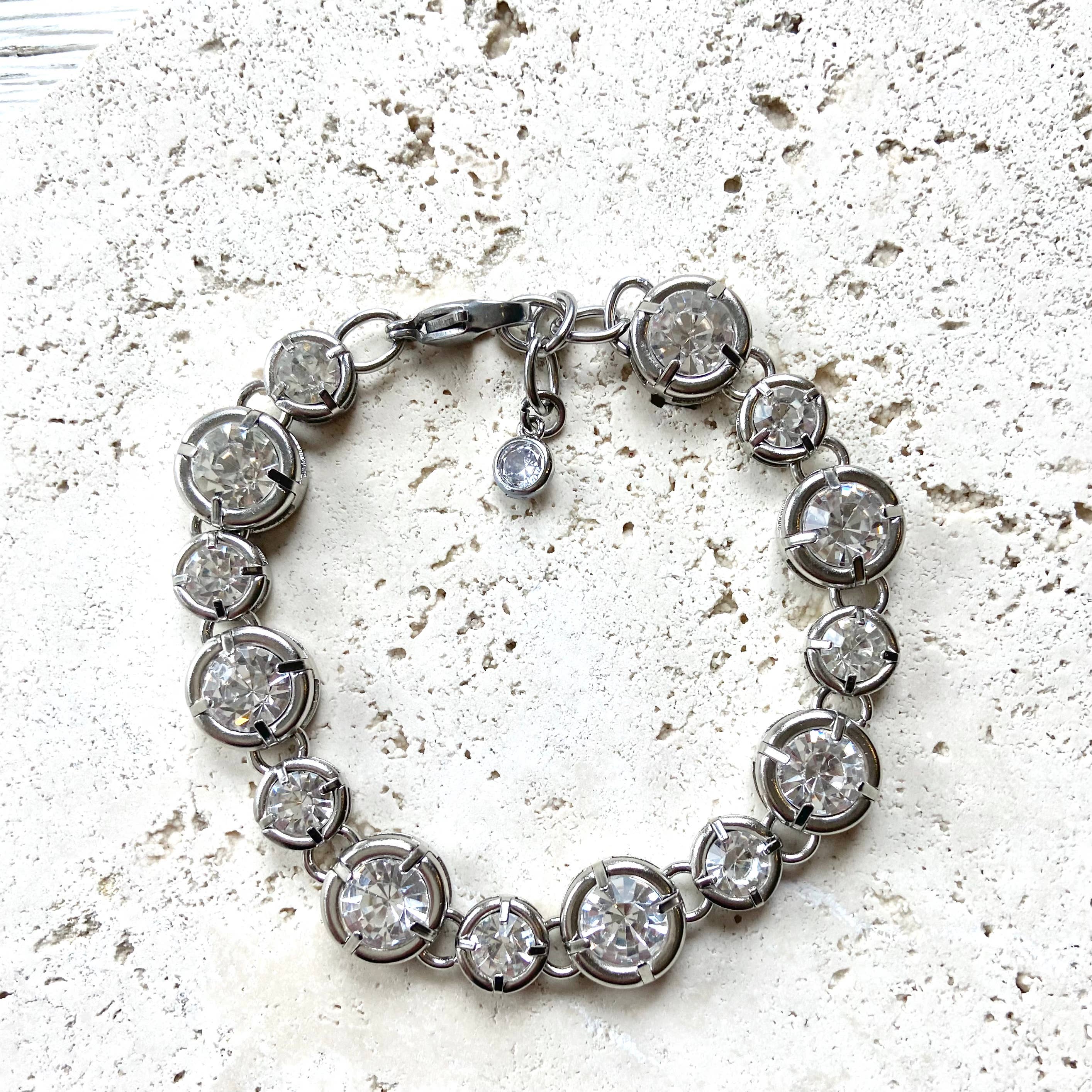 Crystal bracelet chunky boutique salon jewelry statement