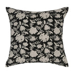 Hand block printed pillow cover with insert