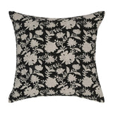 Hand block printed pillow cover with insert