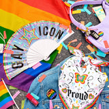 Pride Gay Icon Fan | rainbow, parade, festival