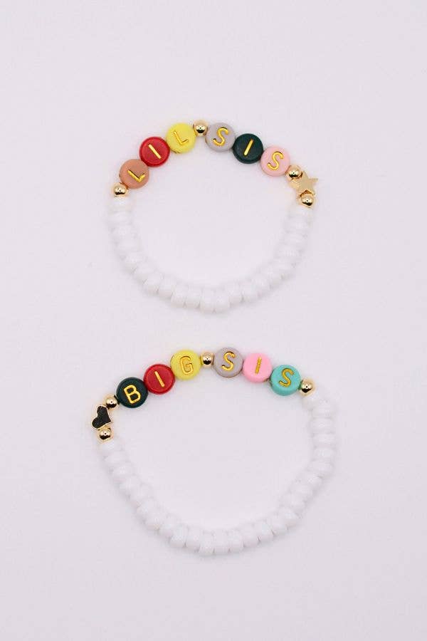 Big sis Lil sis best friends MAMA bracelet birthday gift