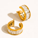 Olianne 18K Gold Non-Tarnish Baguette Ear Cuff