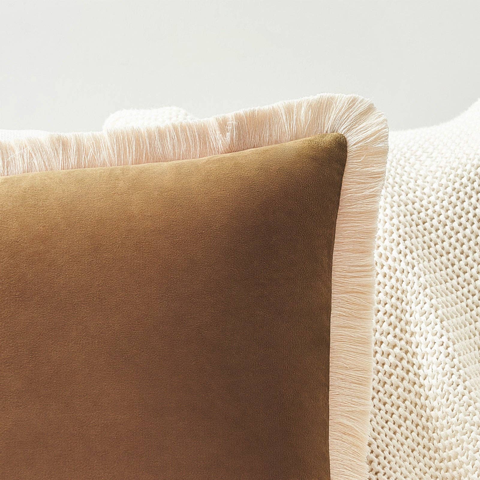 Nacazcol Pillows (each) - Brown/Caramel