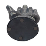 Black 10 in. Resin Novelty Tattoo Hand Sculpture