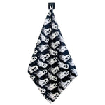 Scary Ghost Pattern Halloween Decor Waffle Tea Towel