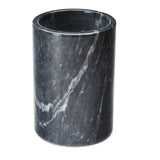 Marble Utensil Holder, Black,  4.75" x 4.75" x 7"