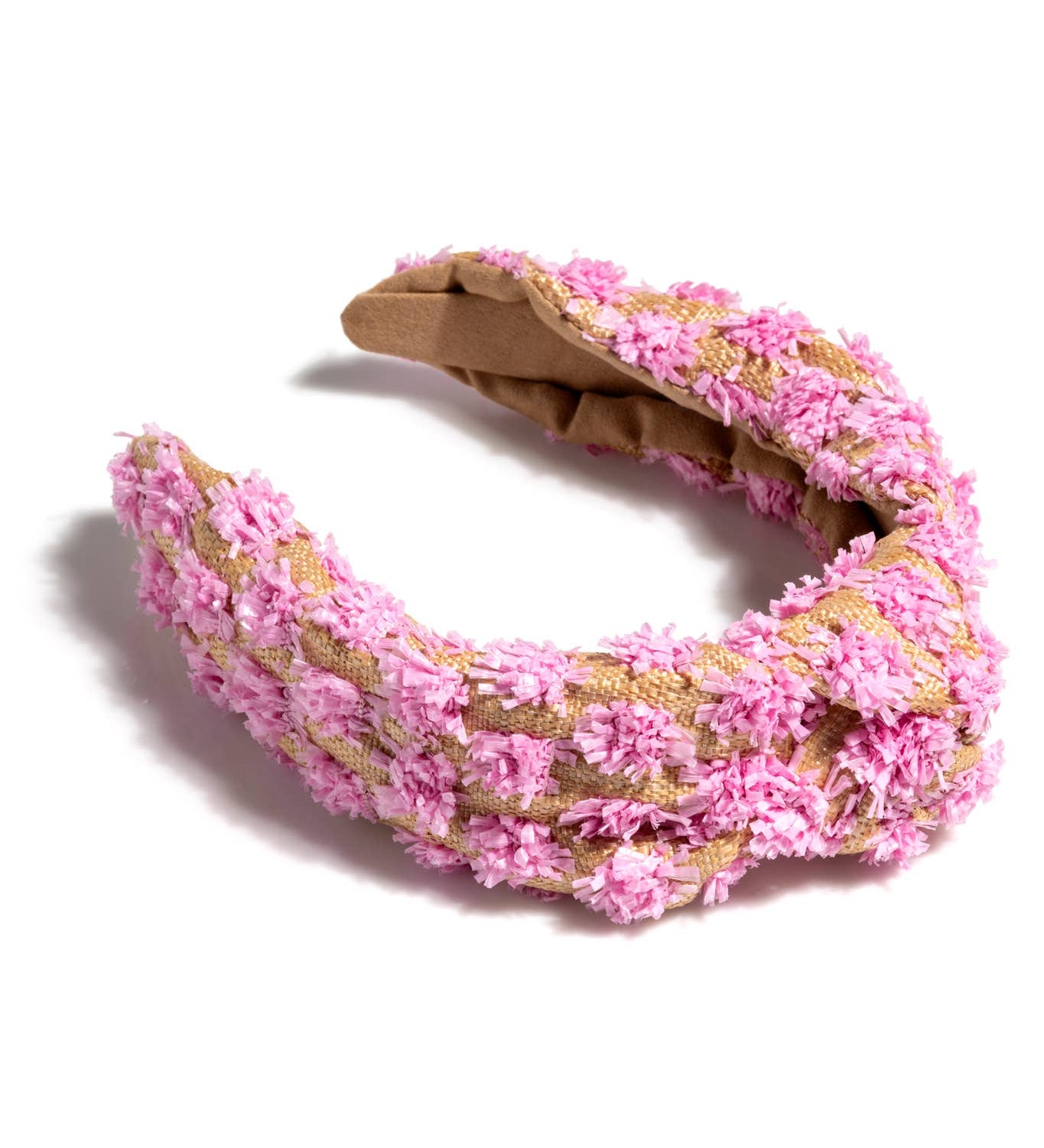 TUFTED STRAW KNOTTED HEABDAND