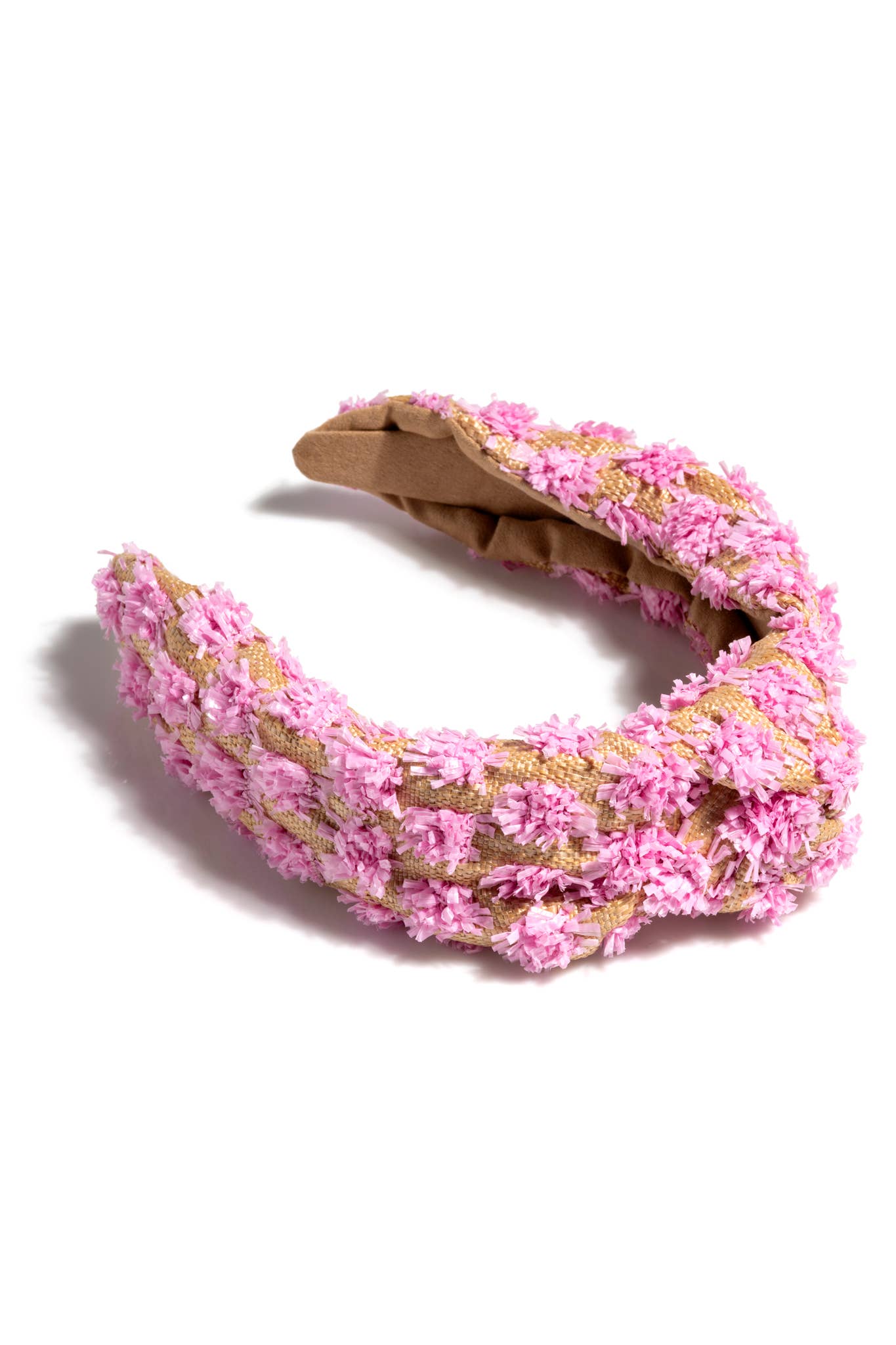 TUFTED STRAW KNOTTED HEABDAND
