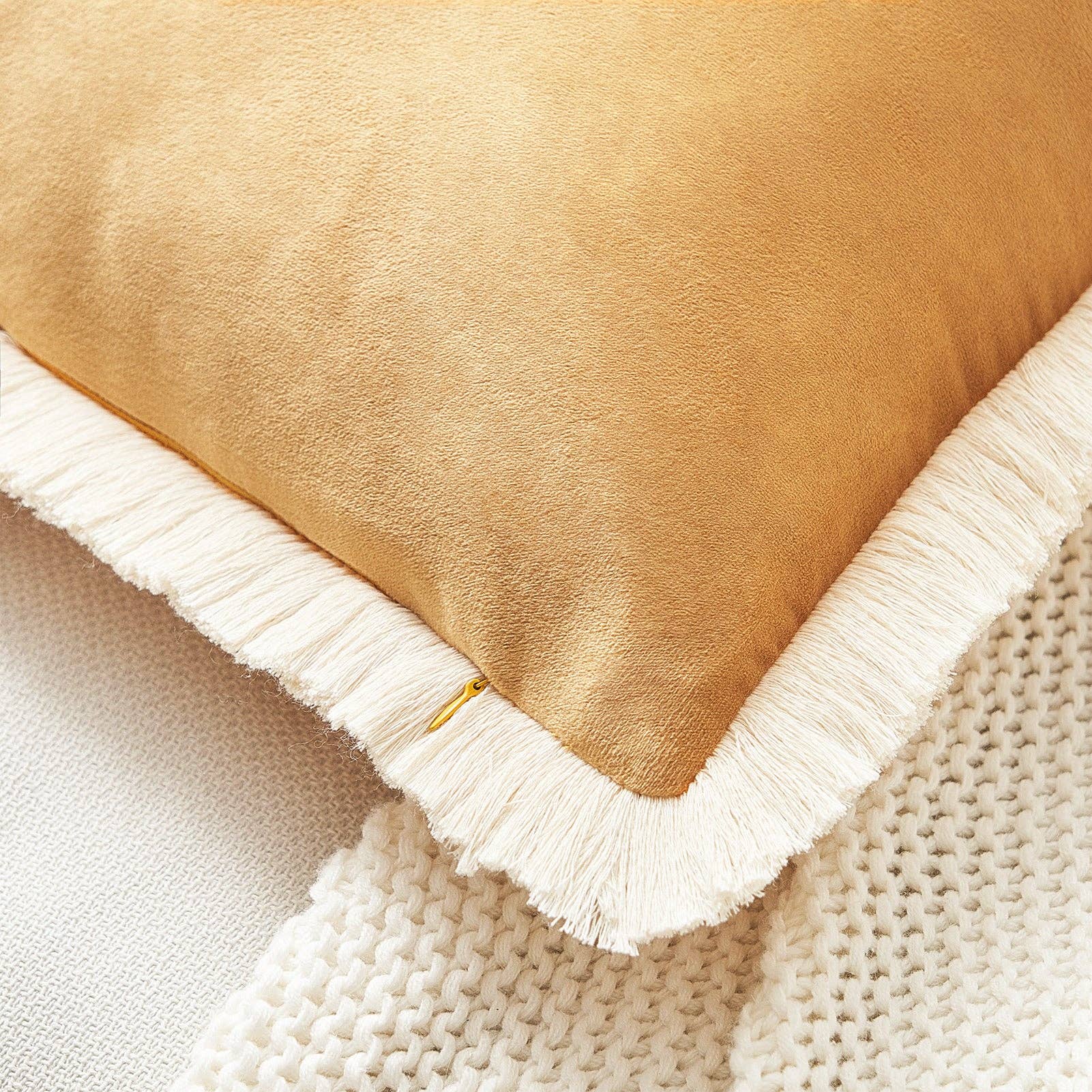 Nacazcol Pillows - Beige/Dusty Pink each one