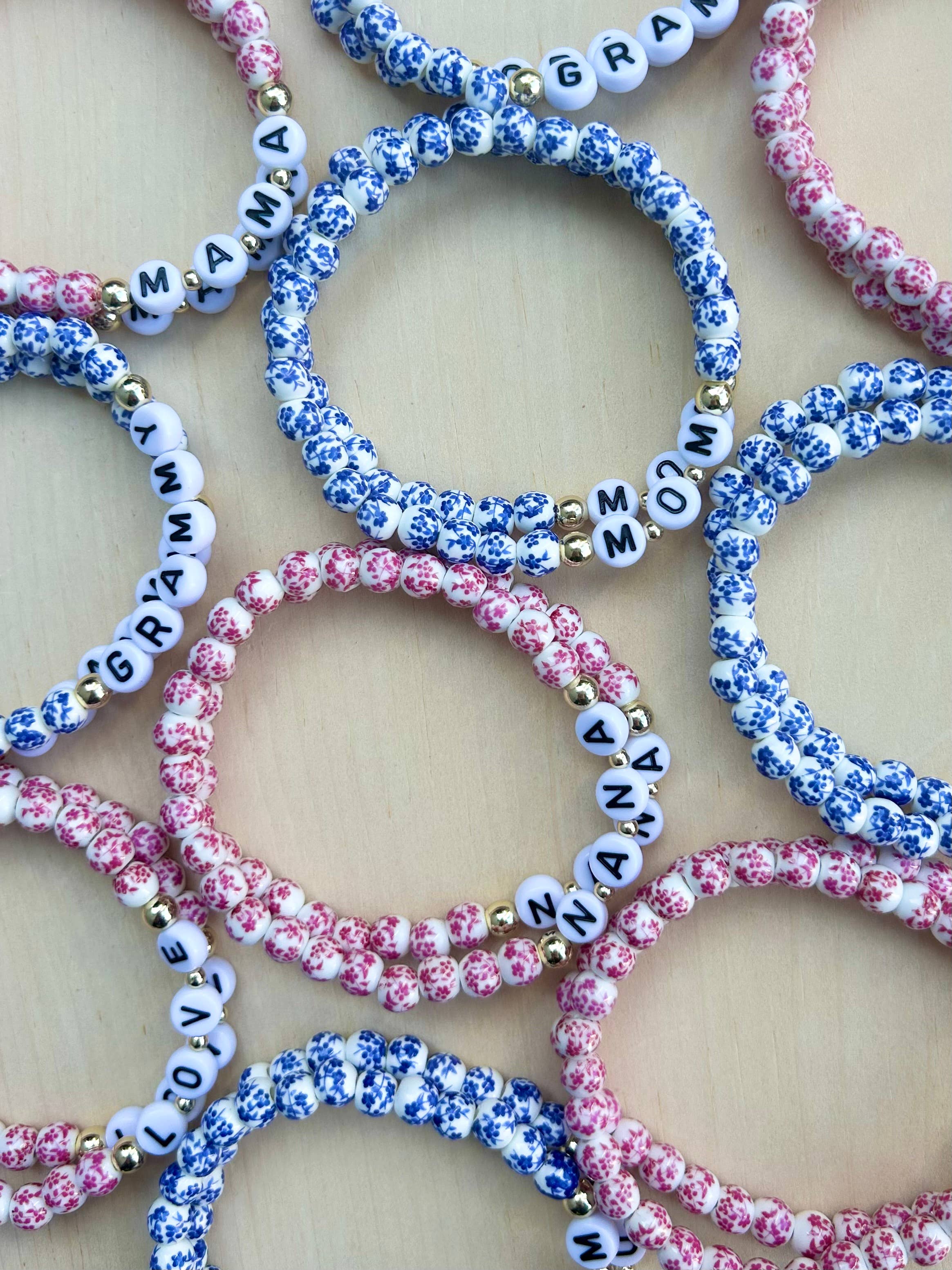 Mama Bracelet Floral Mother’s Day Gift Flower Bracelet 