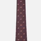 Burgundy Fox Tie