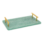 Blue Resin Serving Board with Handles