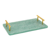Blue Resin Serving Board with Handles