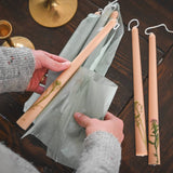 Floral Inlaid Tapered Candles - Set of 3