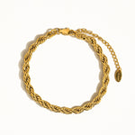 Sadie 18K Gold Non-Tarnish Braided Stackable Bracelet