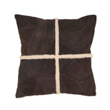 Distinct Patchwork Leather Pillow