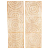 Traditional Light Brown Wood Wall Decor Set