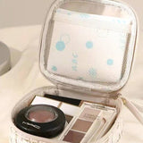 ....SI-26554 Plaid Tweed Cosmetic Makeup Travel Case