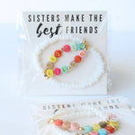 Big sis Lil sis best friends MAMA bracelet birthday gift