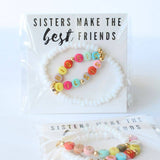 Big sis Lil sis best friends MAMA bracelet birthday gift