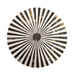 Antique Brass with Bone Top Martini Table