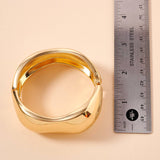 Wide Wavy Cuff Bracelet