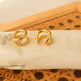 Lucas 18K Gold Non-Tarnish Braided Ear Cuff