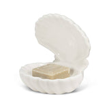 Double Clam Shell Dish-Wht-3.5"D