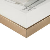 Abstract Framed Wall Art Decor with Sketch Accent