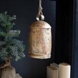 LARGE ANTIQUE GOLD CHRISTMAS BELL