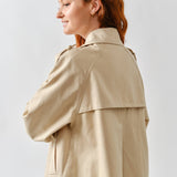HALF TRENCH DOUBLE BUTTON JACKET