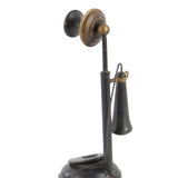 Vintage Black Metal Sculpture - Antique Home Accent