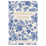 Blue Delft One Line A Day Fabric Journal - Stationery