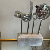 4 Piece Bar Set Stainless Steel