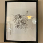 Black Framed Flower Print