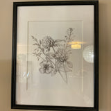 Black Framed Flower Print
