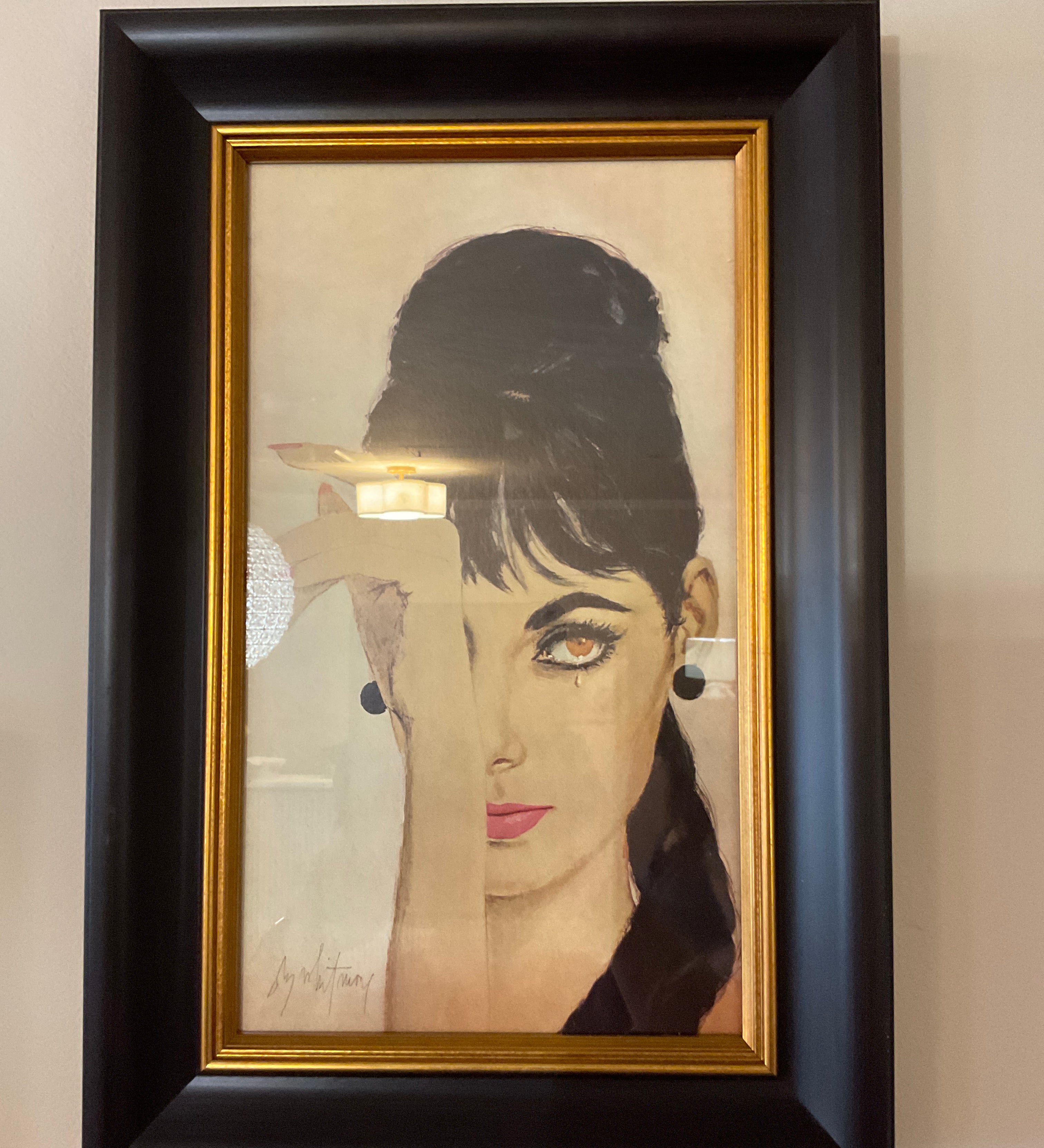 Crying Woman Framed